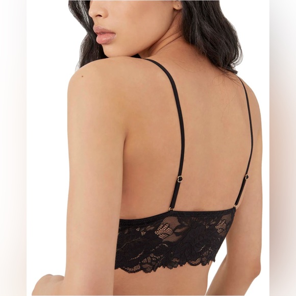 NWT 2 PACK- Free People Everyday Lace Longline Black XS - Picture 2 of 4